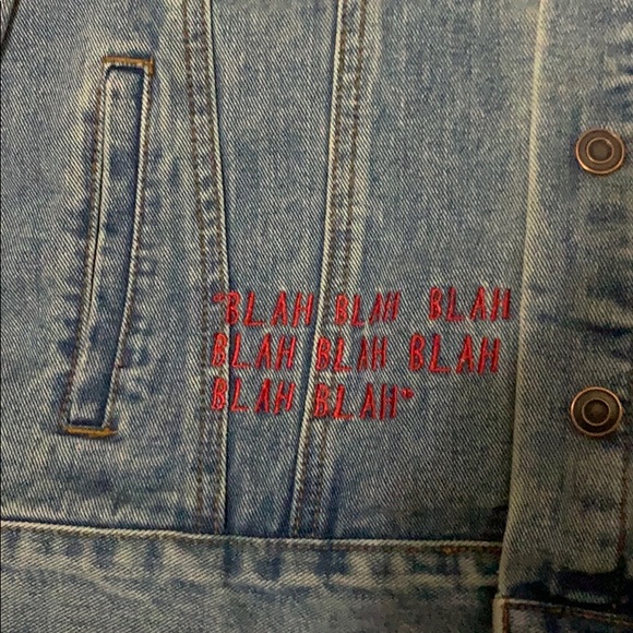 Oversized Blue Denim Jacket- Never Worn - Picture 4 of 5